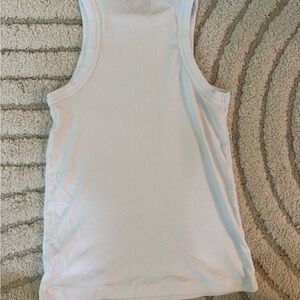 Rachel Zoe White and Blue Fitted Tank Top